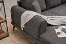 Seren Left - Anthracite Corner Sofa