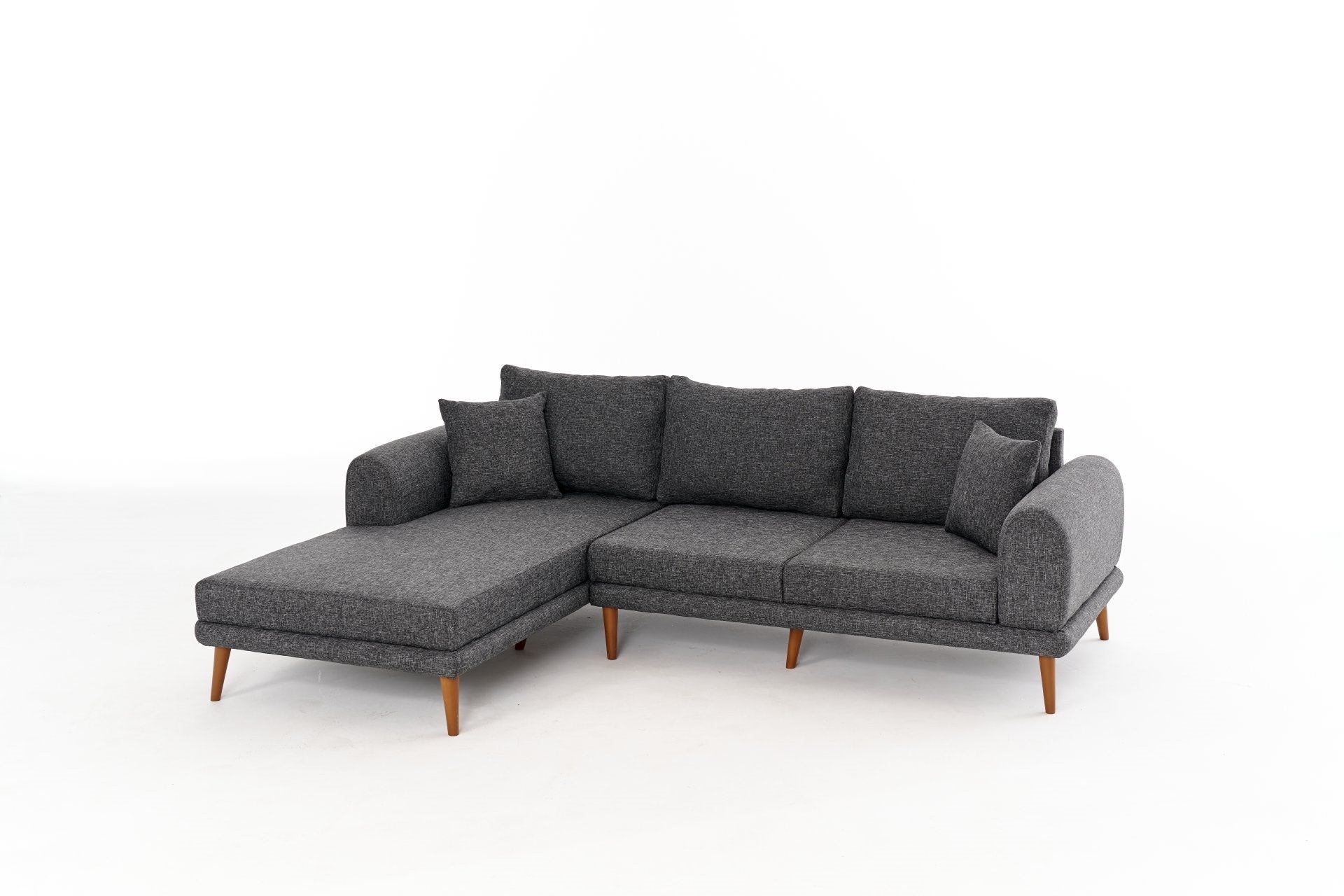 Seren Left - Anthracite Corner Sofa