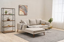 Seren Left - Cream Corner Sofa