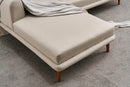Seren Left - Cream Corner Sofa