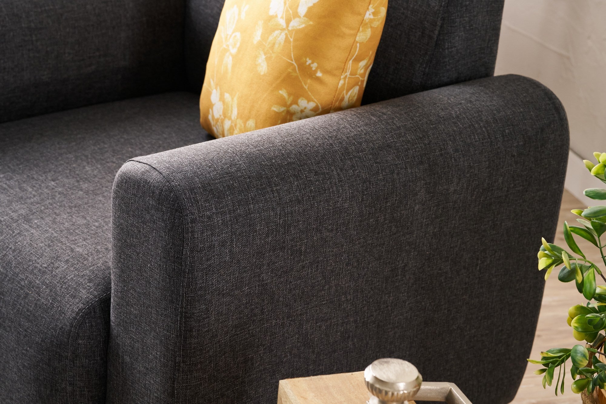 Noya Linne - Antracit 3-Sittsoffa