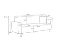 Noya Linne - Antracit 3-Sittsoffa