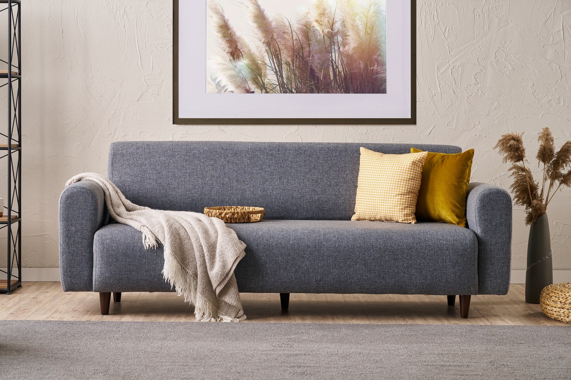 Noya Linne - Grå 3-Sittsoffa