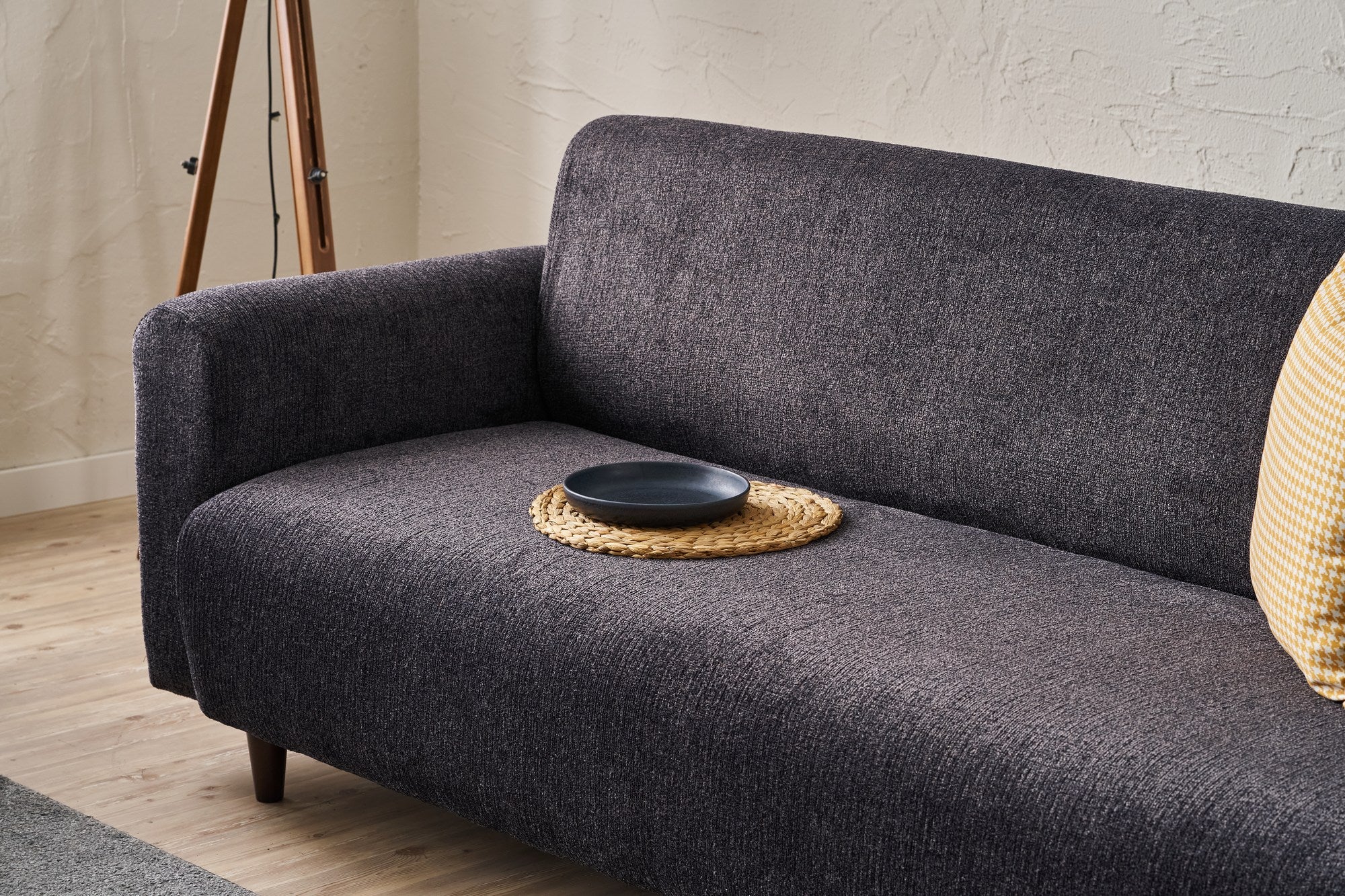 Noya Chenille - Antracit 3-Sittsoffa