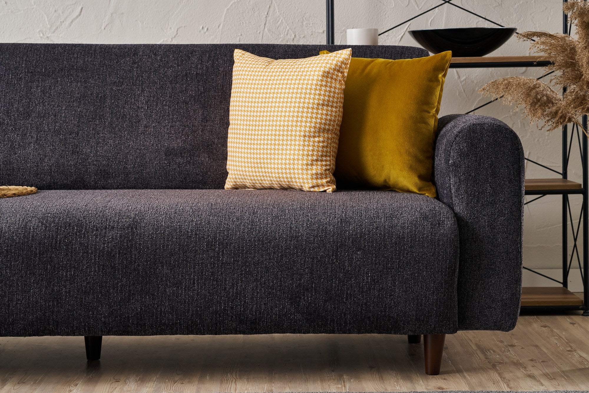 Noya Chenille - Antracit 3-Sittsoffa