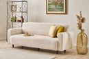 Noya Chenille - Grädd 3-Sittsoffa