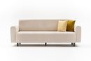Noya Chenille - Grädd 3-Sittsoffa
