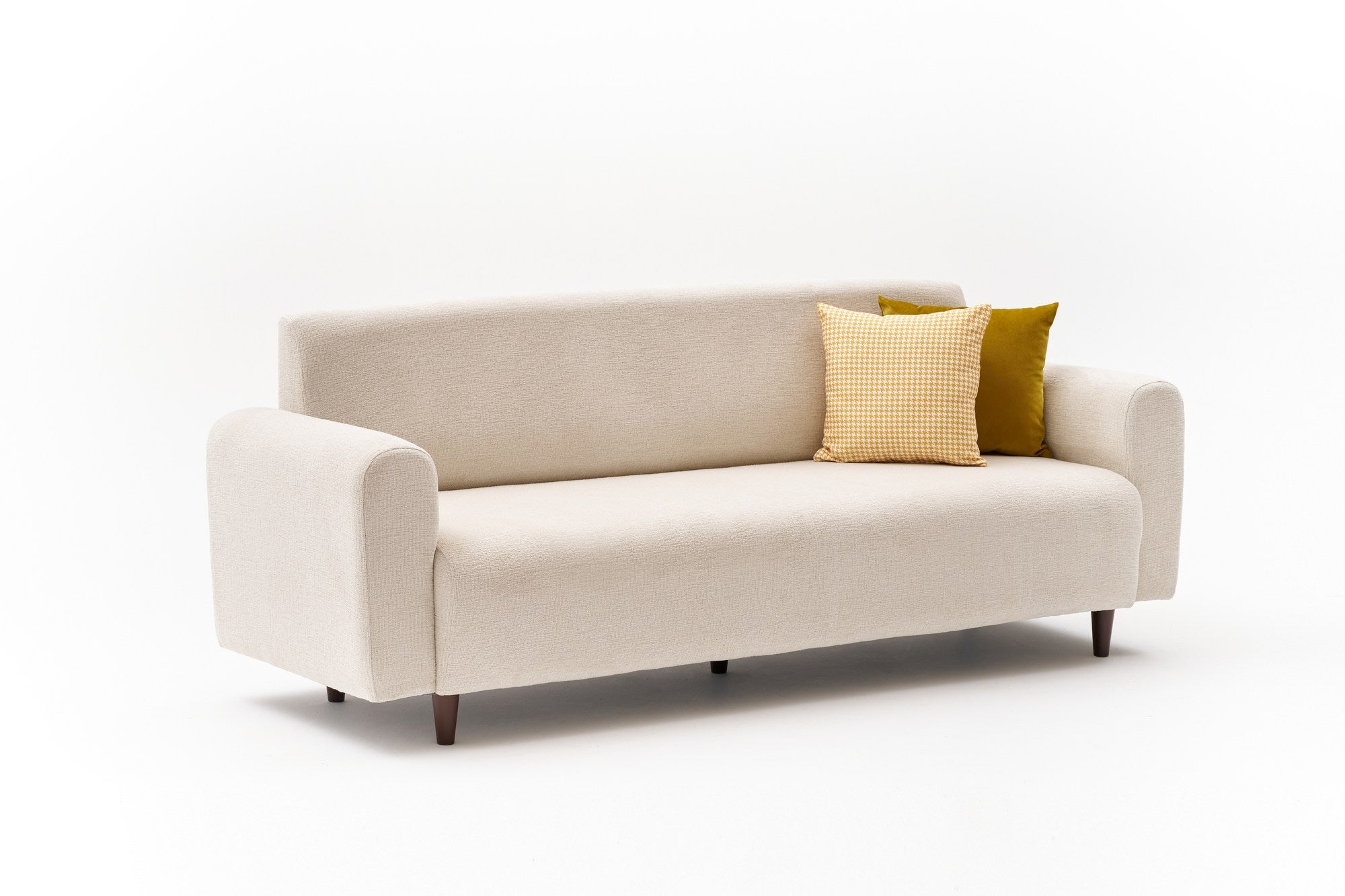 Noya Chenille - Grädd 3-Sittsoffa
