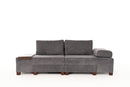 Perenna Chenille - Grå 3-Sits Soffa-Säng