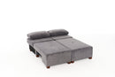 Perenna Chenille - Grå 3-Sits Soffa-Säng