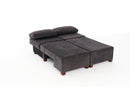 Perenna Chenille - Antracit 3-Sits Soffa-Säng