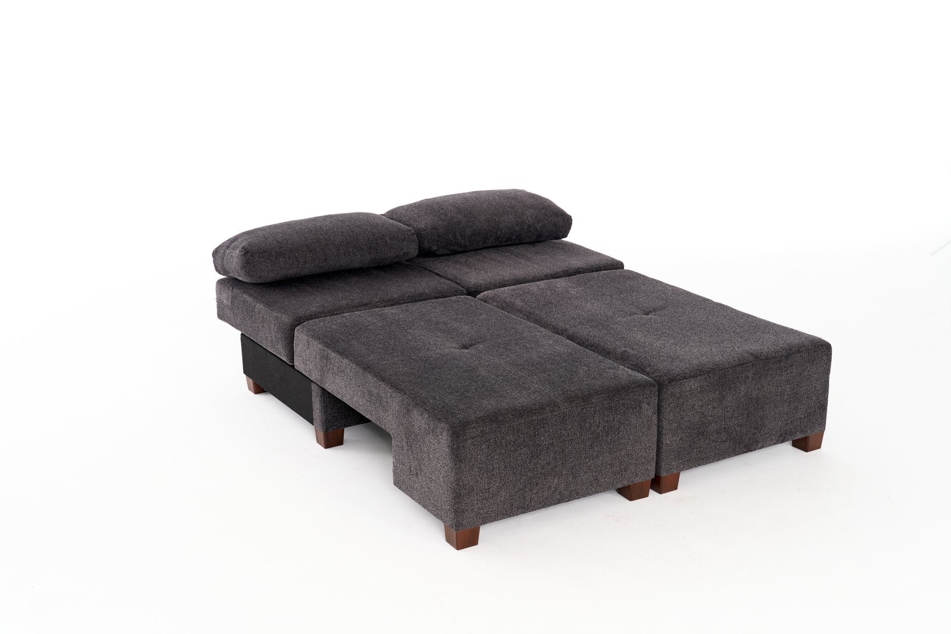 Perenna Chenille - Antracit 3-Sits Soffa-Säng