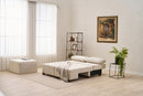 Perenna Chenille - Grädde 3-Sits Soffa-Säng