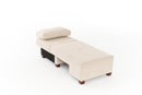 Perenna Chenille - Grädde 3-Sits Soffa-Säng