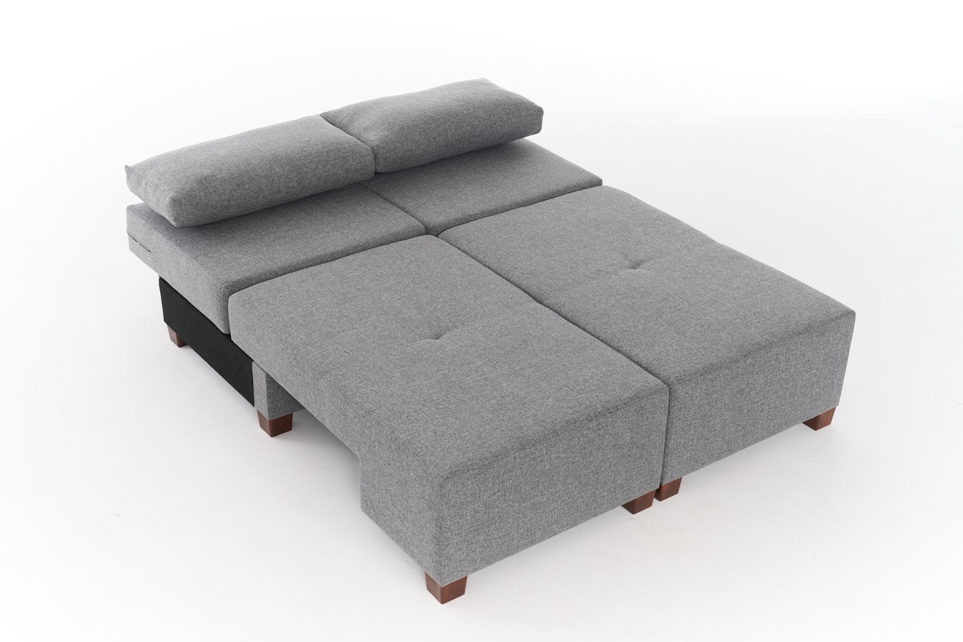 Perenna Lin - Grå 3-Sits Soffa-Säng