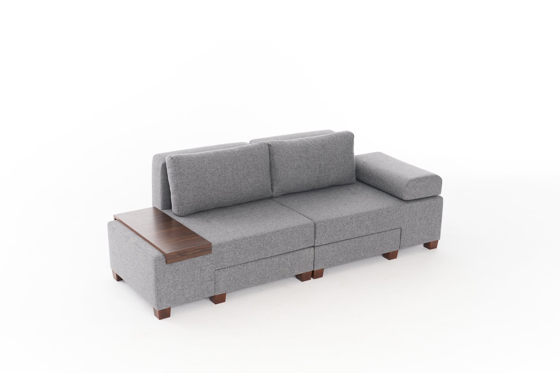 Perenna Lin - Grå 3-Sits Soffa-Säng