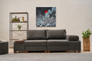 Perenna Lin - Antracit 3-Sits Soffa-Säng