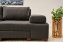 Perenna Lin - Antracit 3-Sits Soffa-Säng