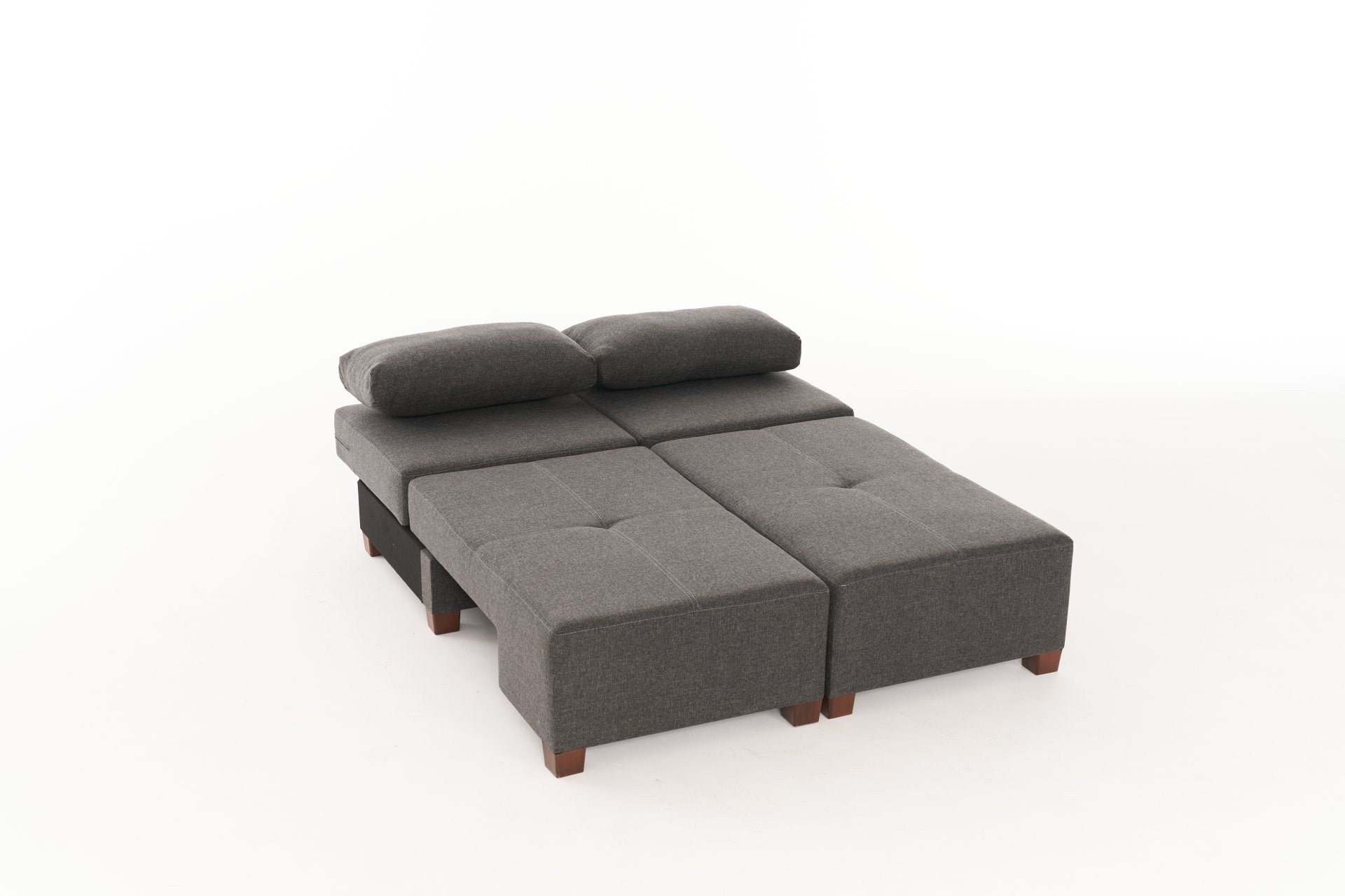 Perenna Lin - Antracit 3-Sits Soffa-Säng