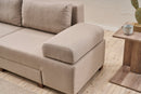 Perenna Lin - Grädde 3-Sits Soffa-Säng