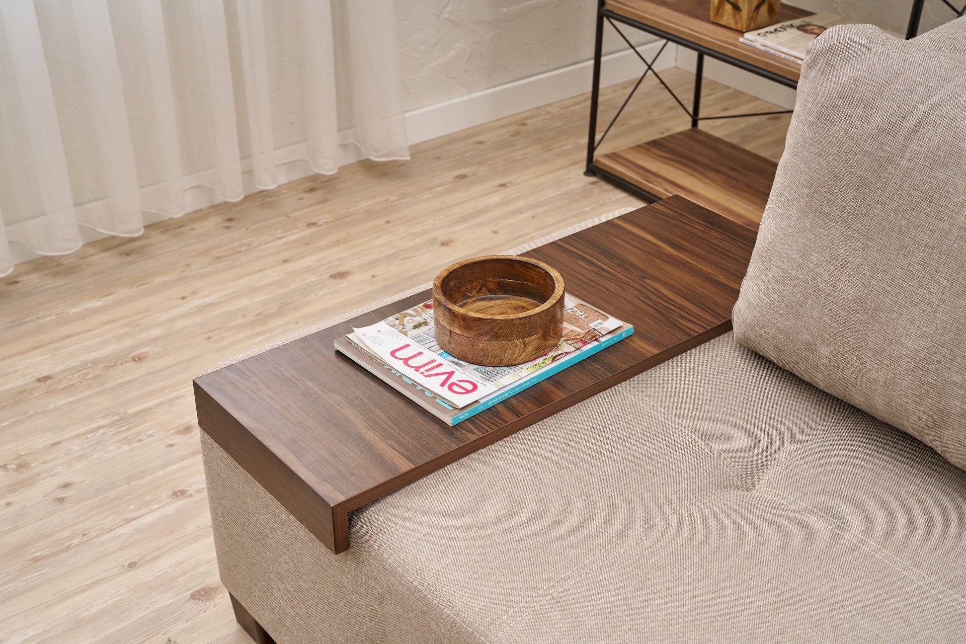 Perenna Lin - Grädde 3-Sits Soffa-Säng