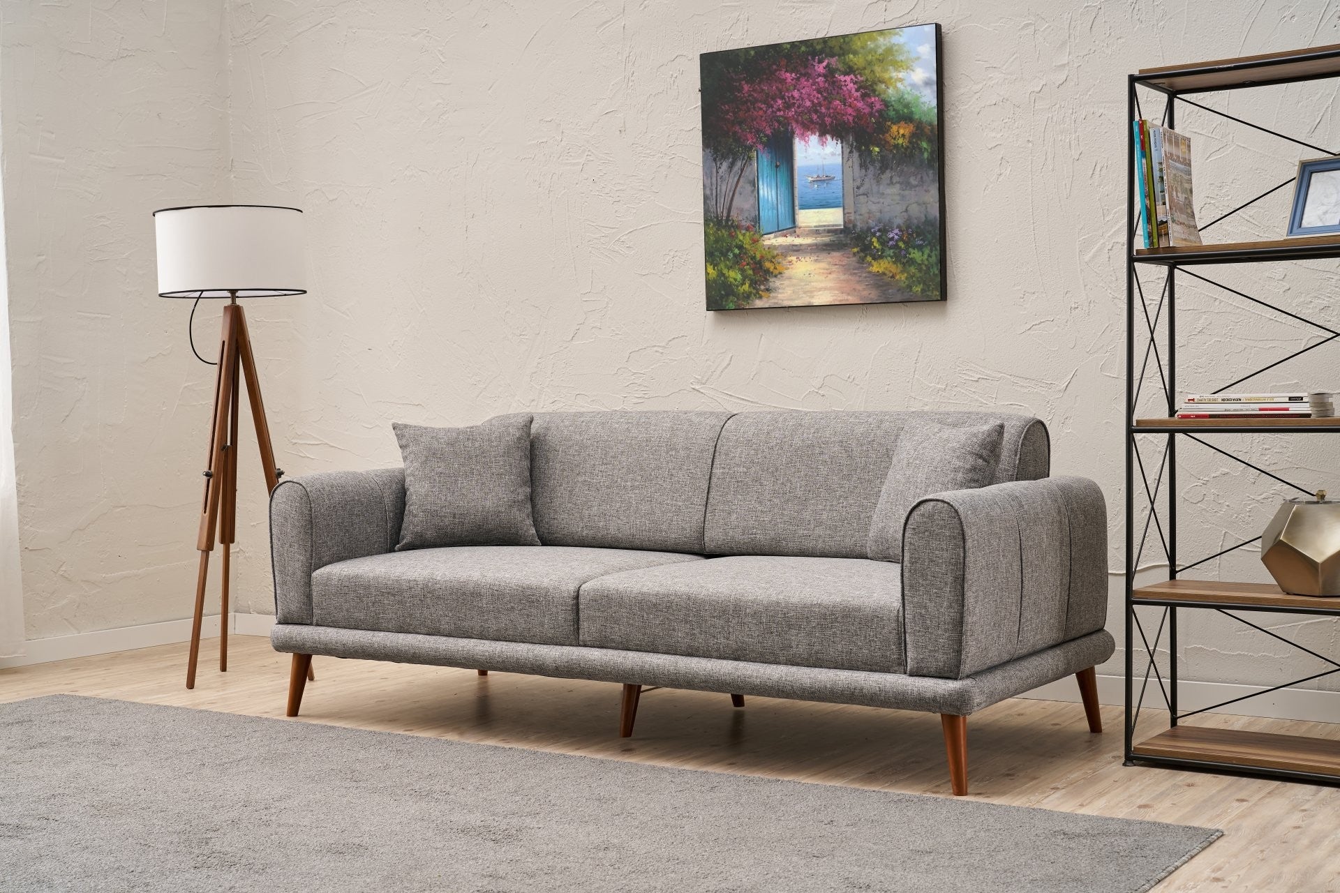 Seren - Grå 3-Sits Soffa