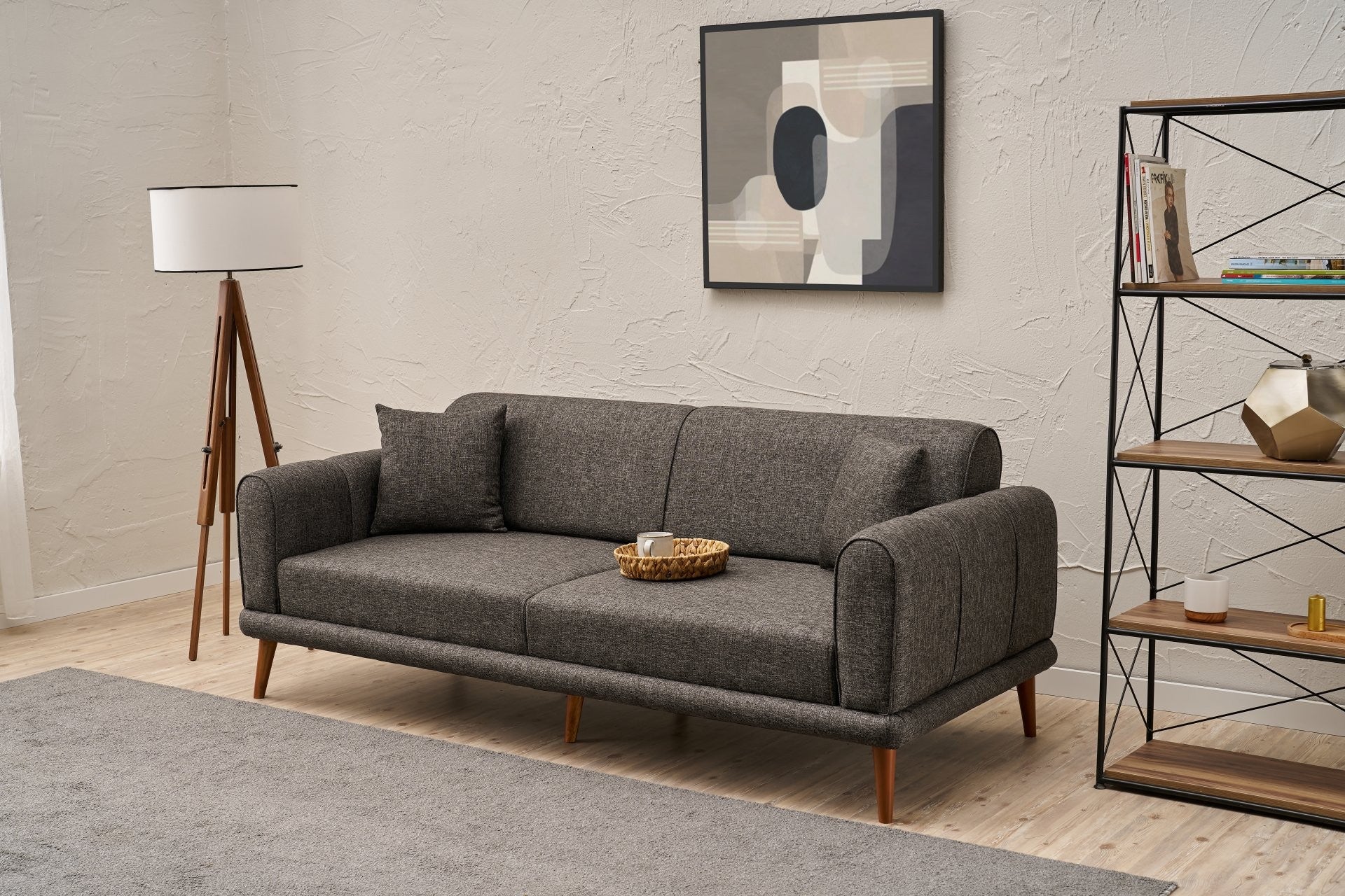 Seren - Antracit 3-Sits Soffa