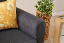 Noya Linen - Anthracite 1-Seat Sofa