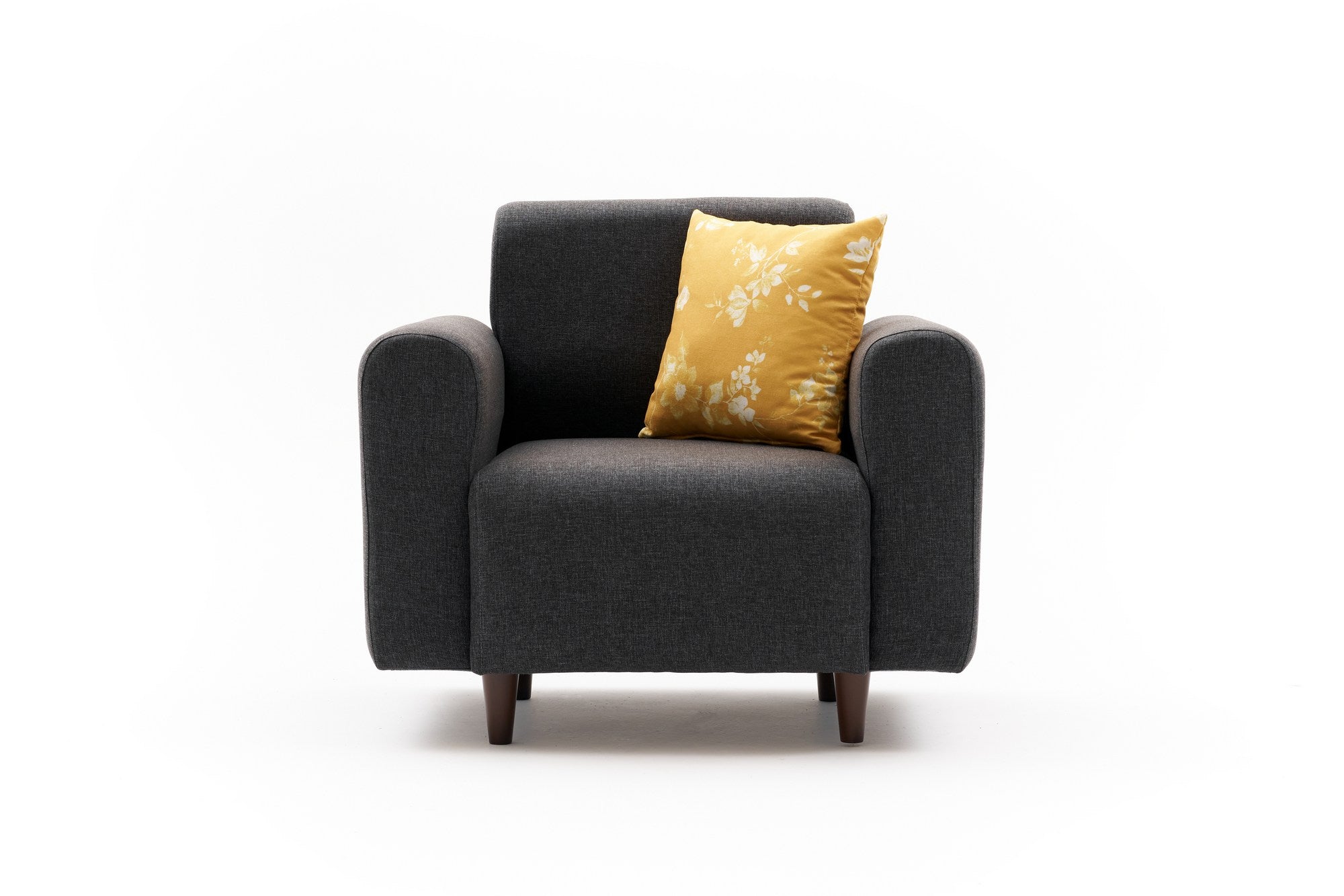 Noya Linen - Anthracite 1-Seat Sofa