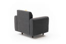Noya Linen - Anthracite 1-Seat Sofa