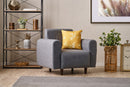 Noya Linen - Grey 1-Seat Sofa