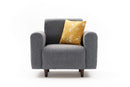 Noya Linen - Grey 1-Seat Sofa