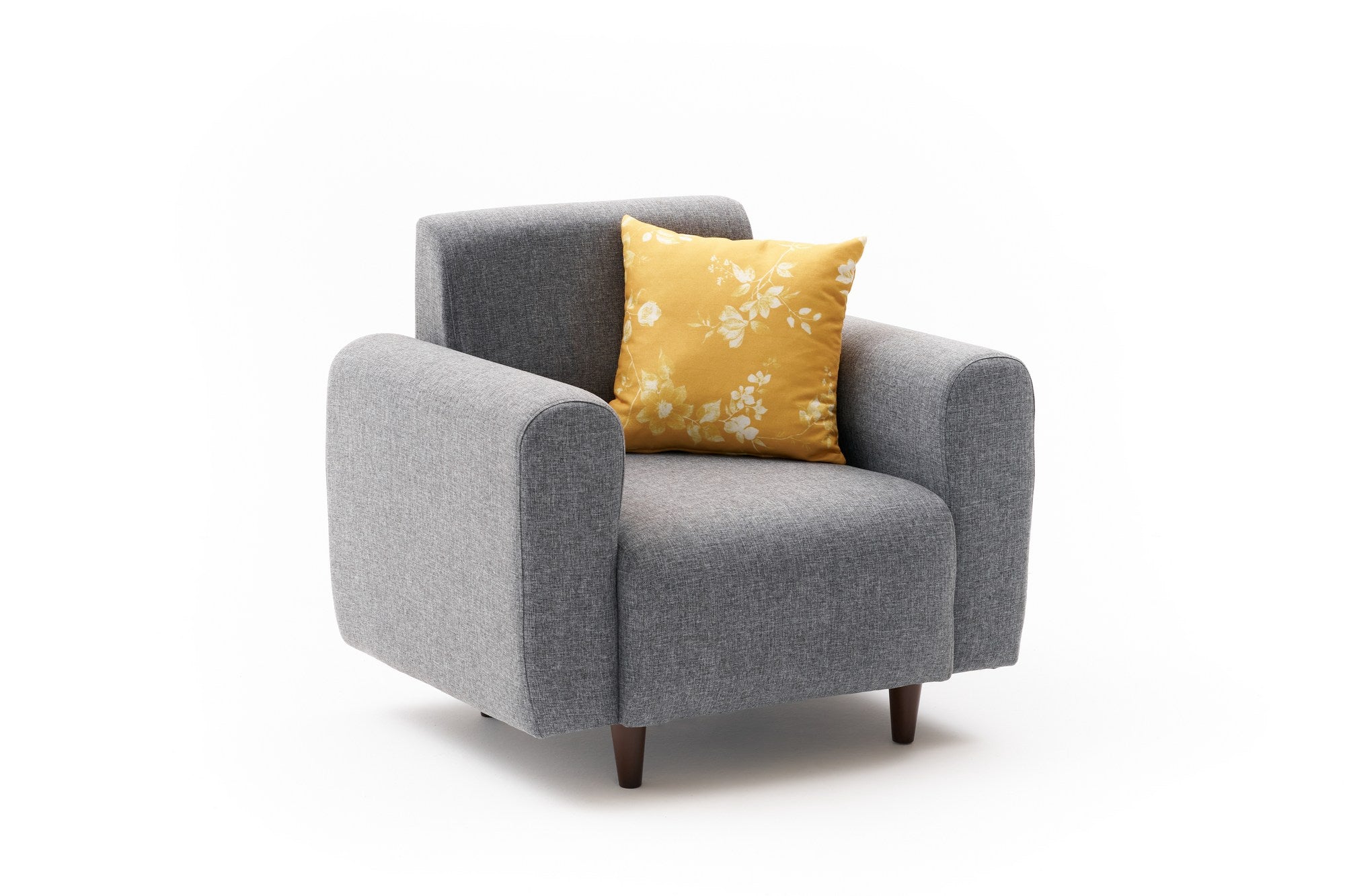 Noya Linen - Grey 1-Seat Sofa
