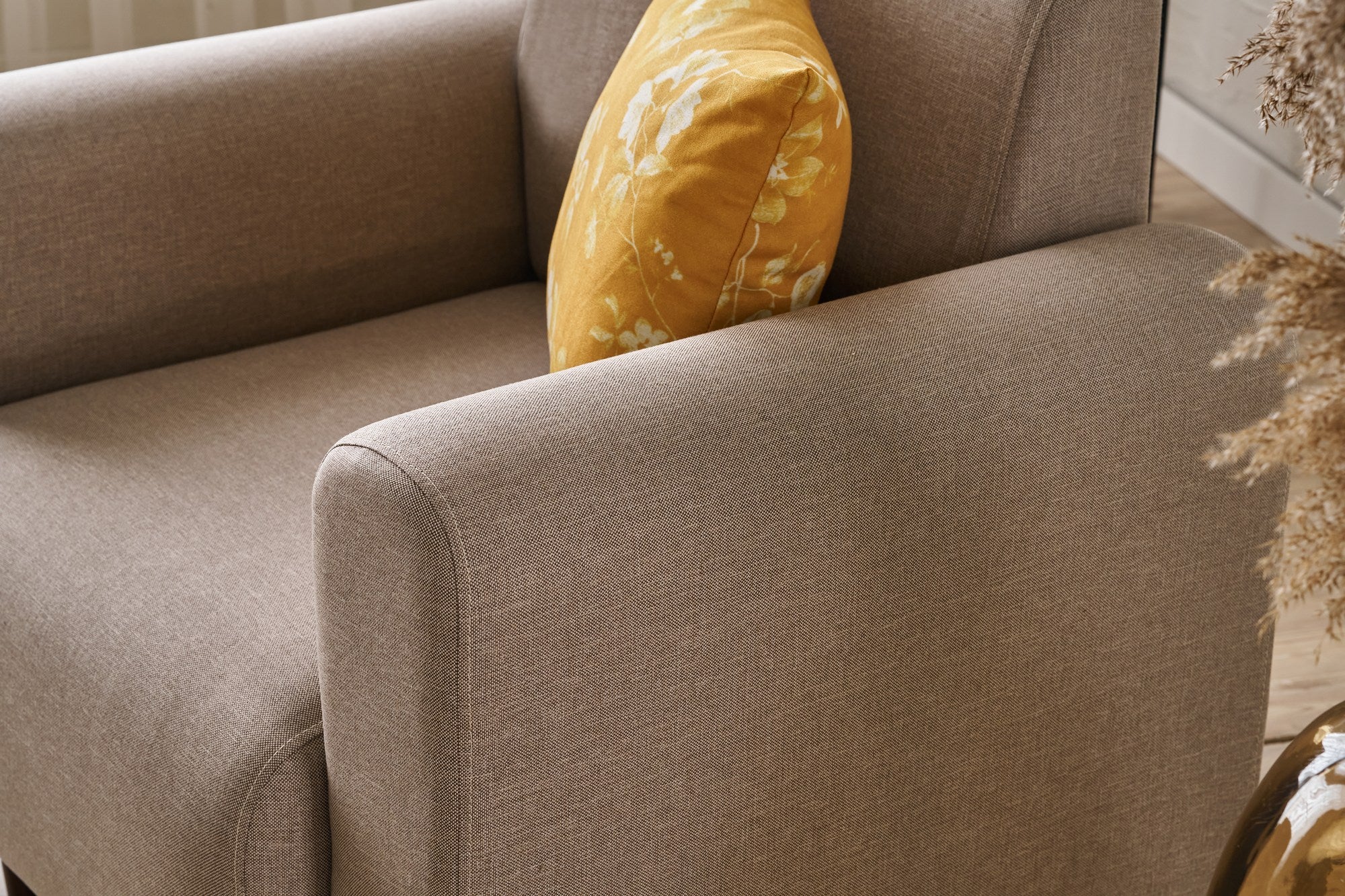 Noya Linen - Cream 1-Seat Sofa