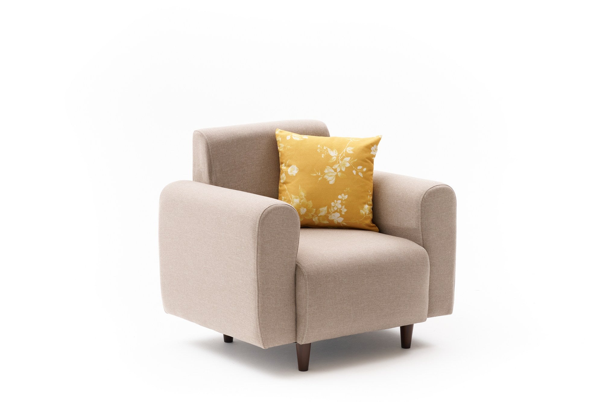 Noya Linen - Cream 1-Seat Sofa