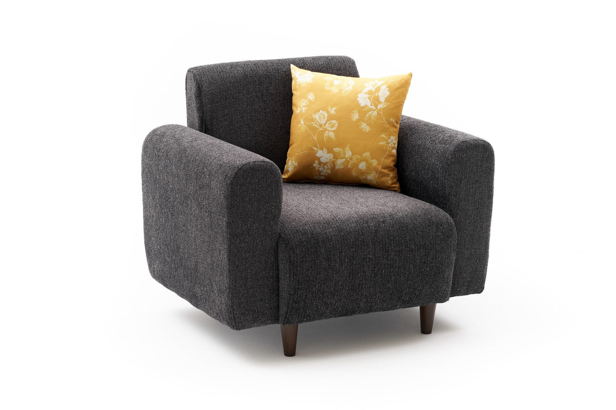 Noya Chenille - Antracit 1-Sits Soffa