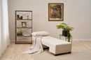 Perenna Chenille Vänster - Crème 1-sits soff-säng
