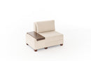 Perenna Chenille Vänster - Crème 1-sits soff-säng