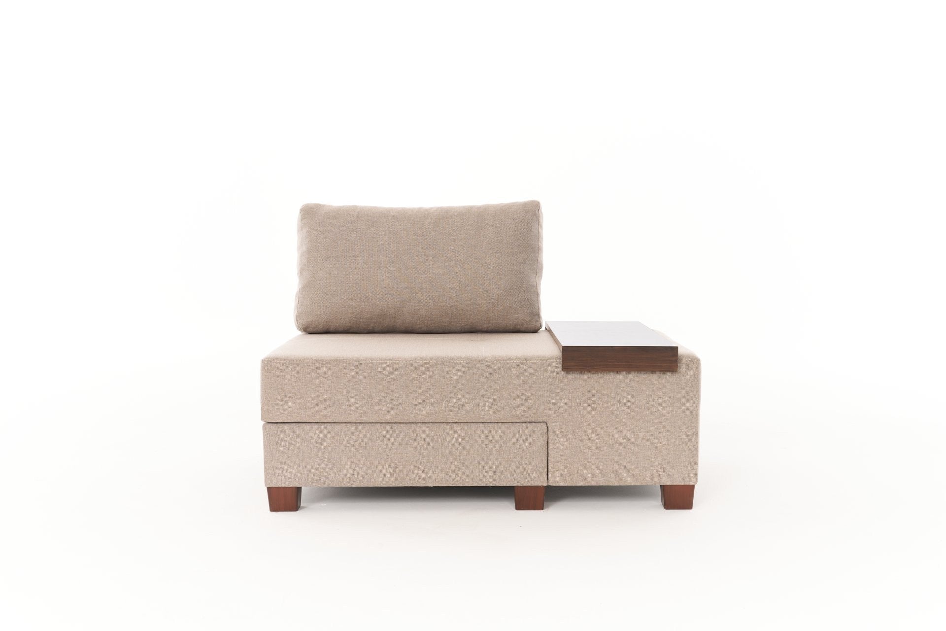 Perenna Linne Höger - Creme 1-sits Sängsoffa