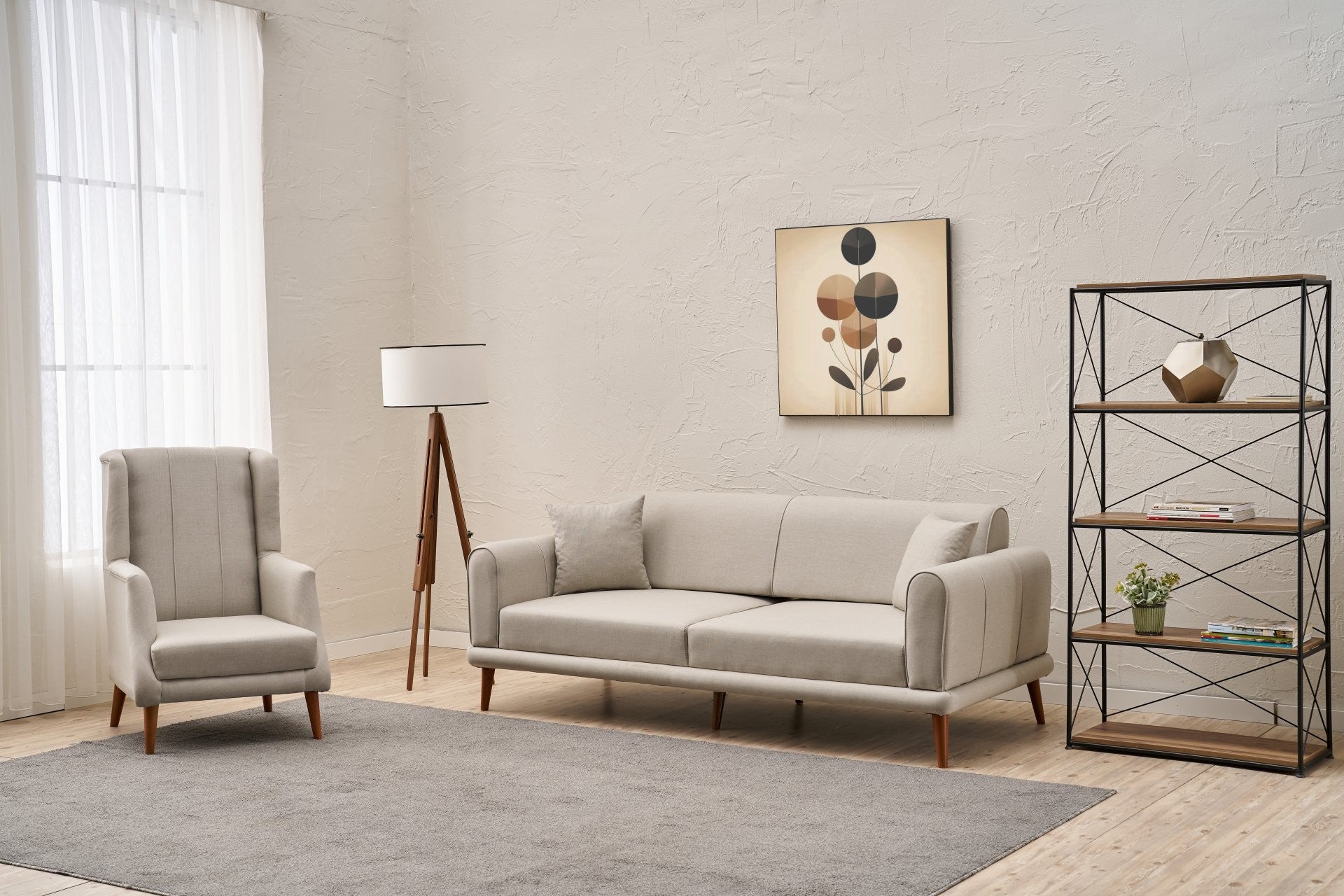 Seren - Grädd 1-Sittsoffa