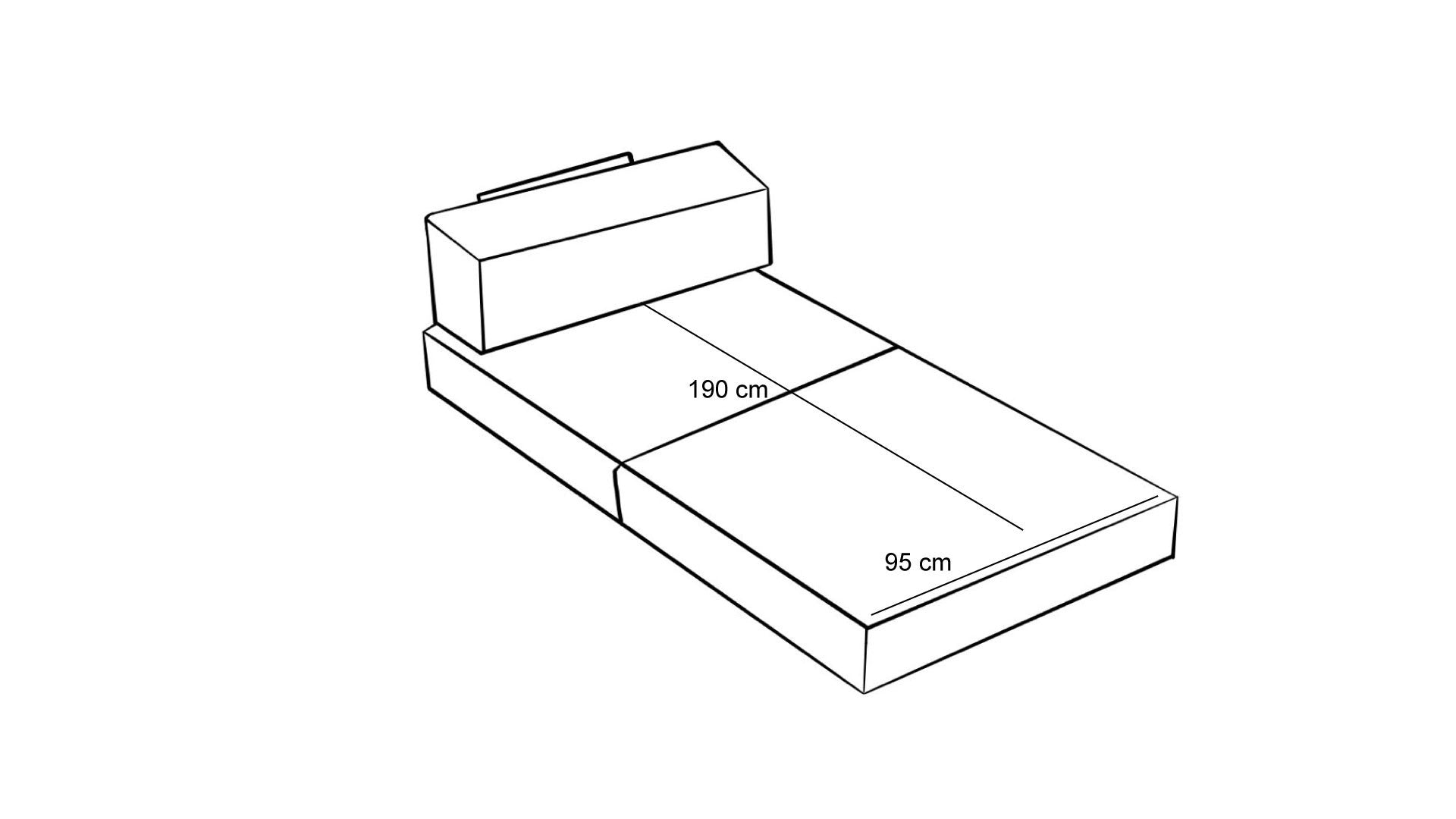 Comfort - Antracit v2 1-sitssoffa