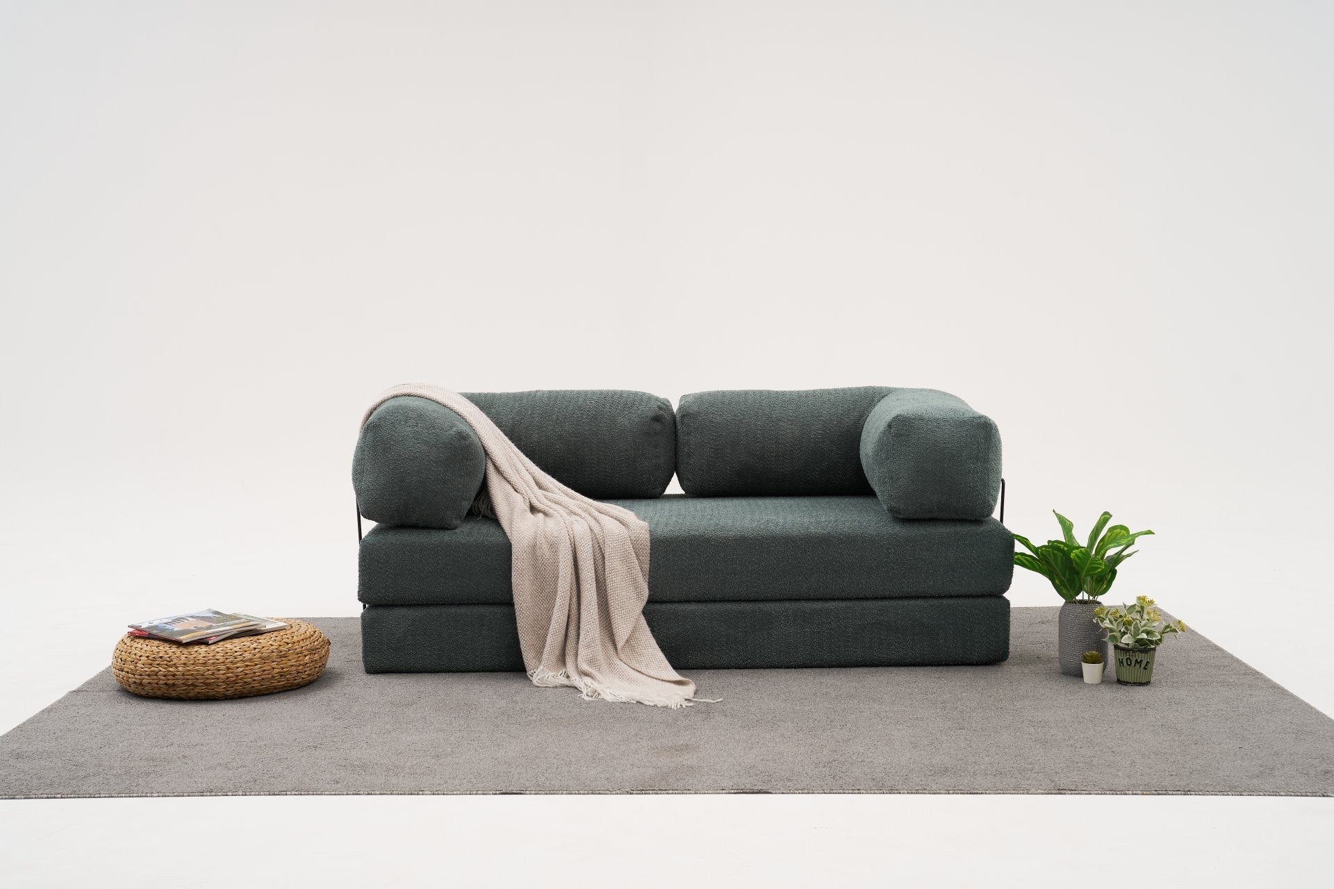 Comfort - Grön 3-Sits Soffa