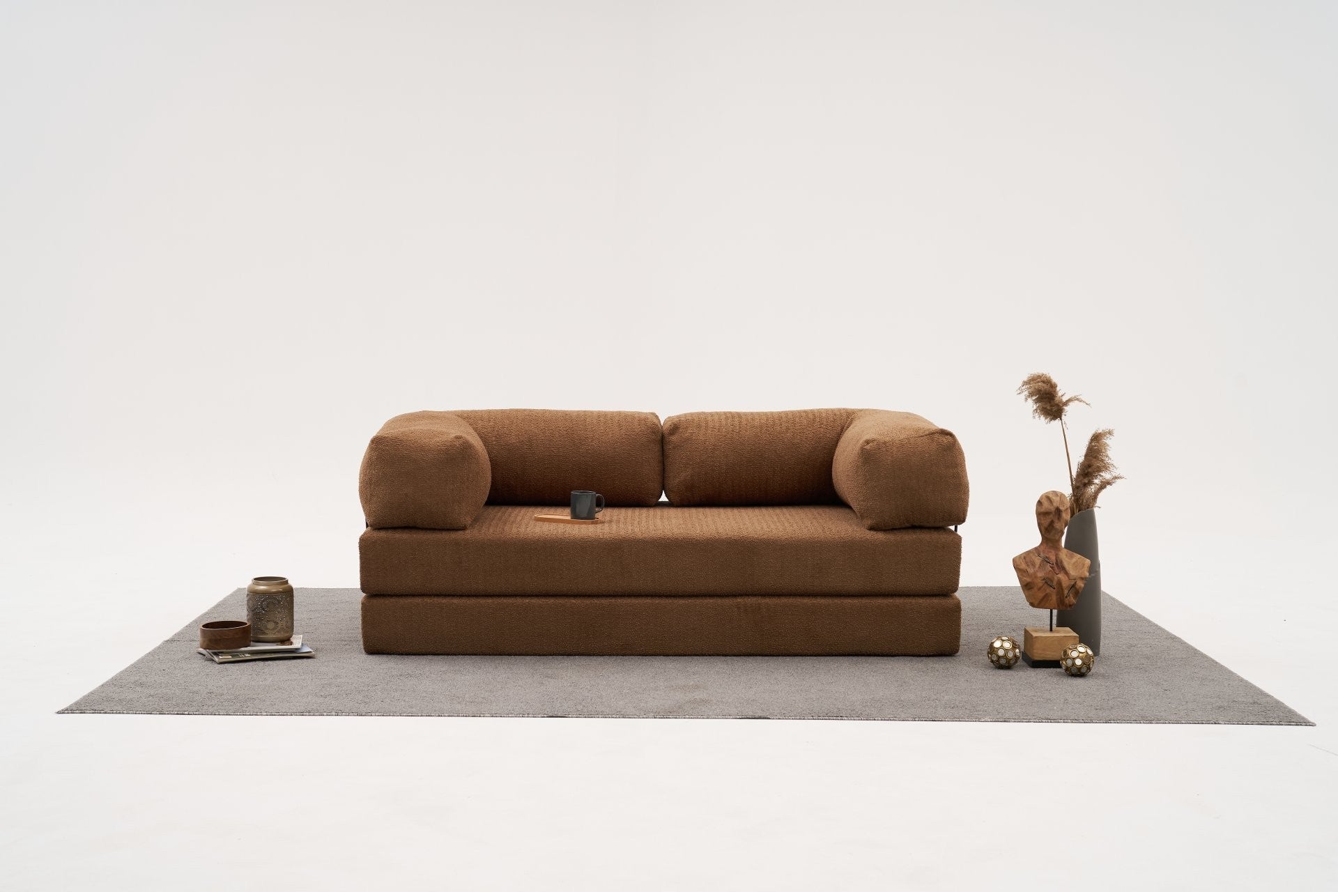 Comfort - Brun v2 3-sitssoffa