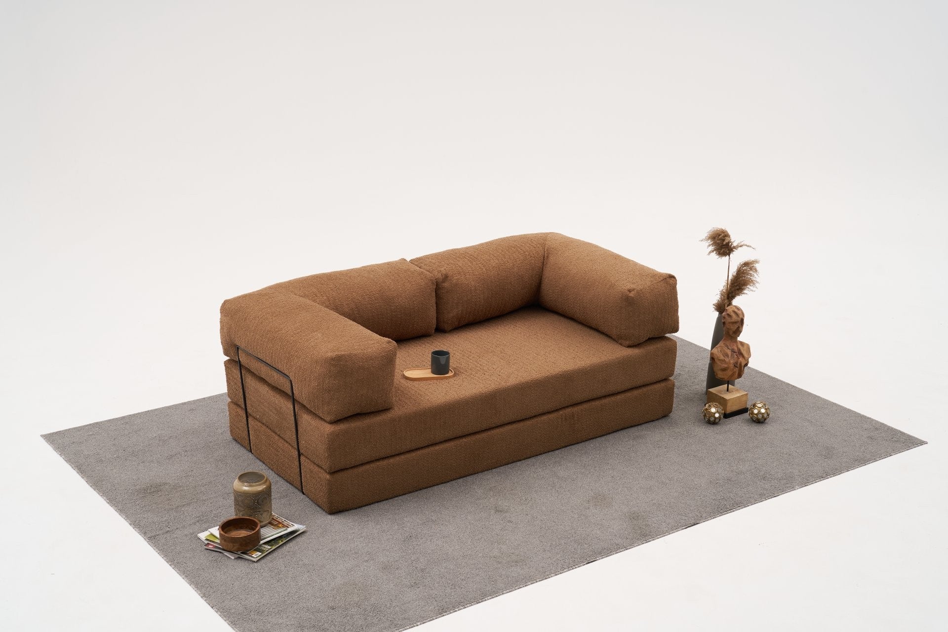 Comfort - Brun v2 3-sitssoffa