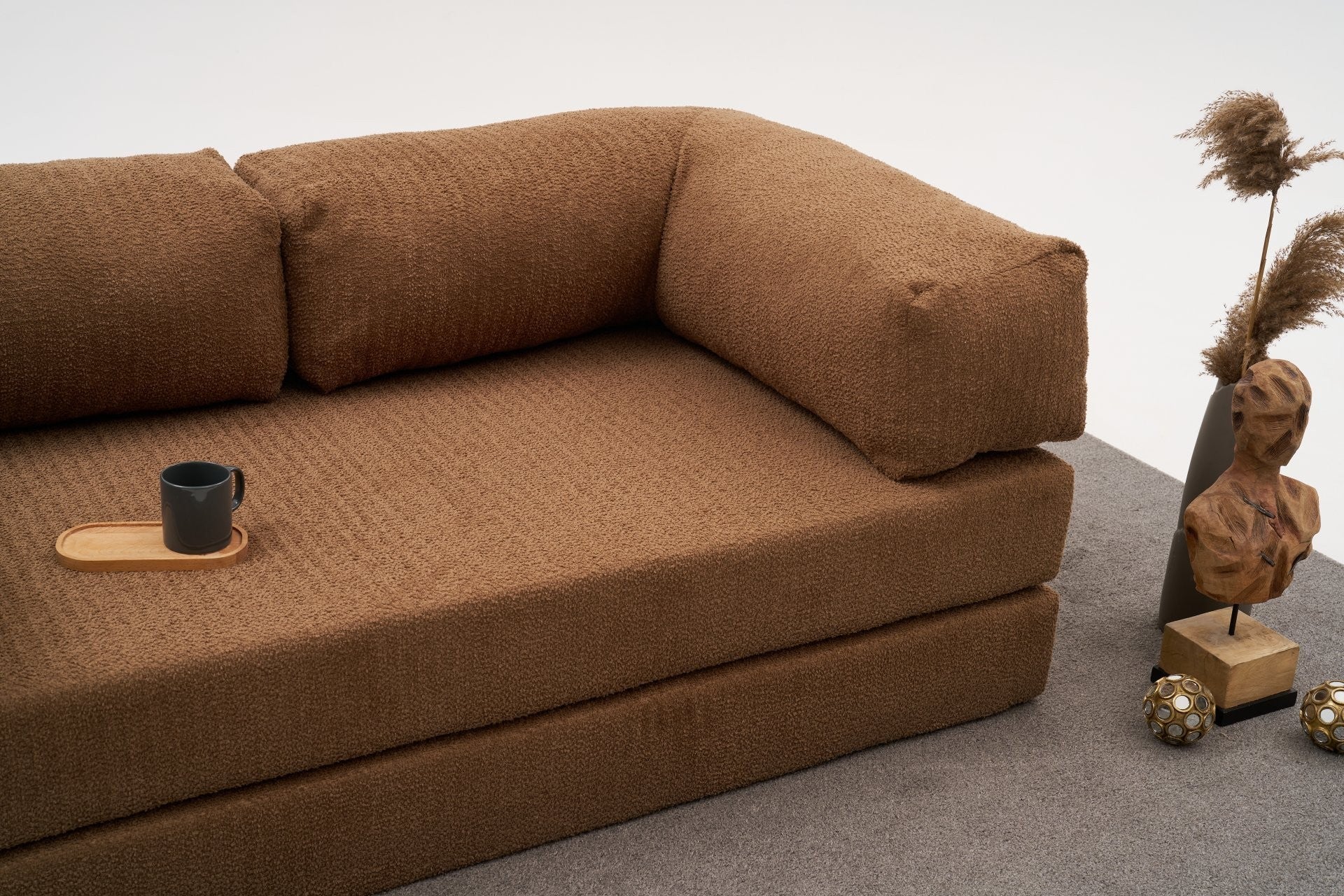 Comfort - Brun v2 3-sitssoffa