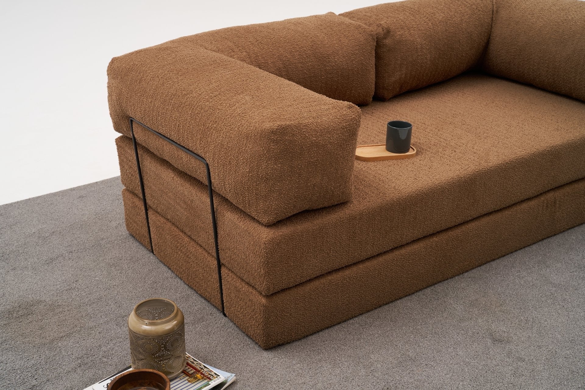 Comfort - Brun v2 3-sitssoffa