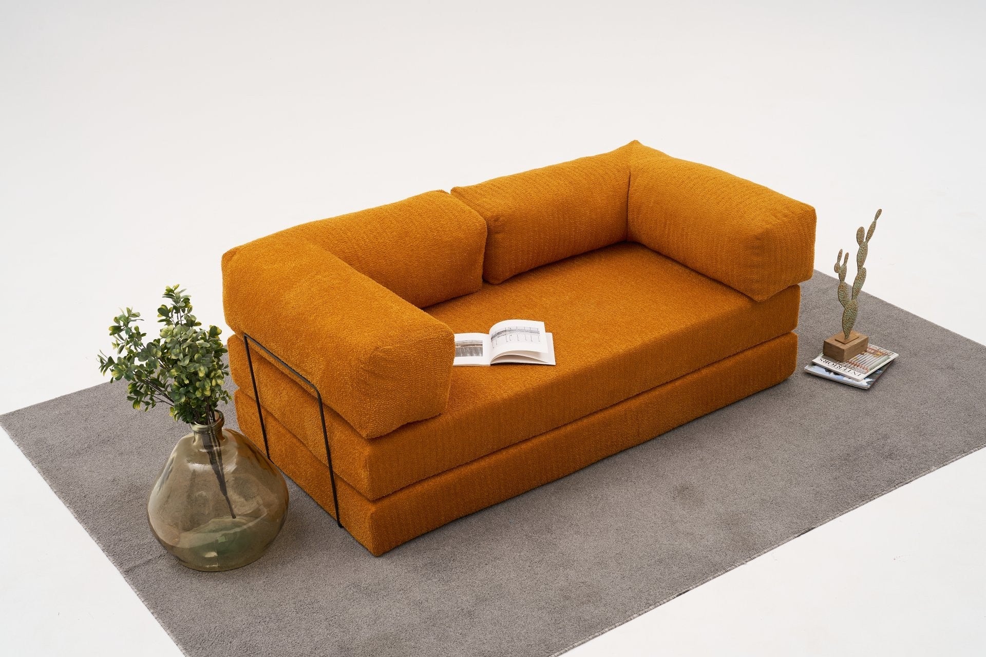 Comfort - Orange 3-Sits Soffa