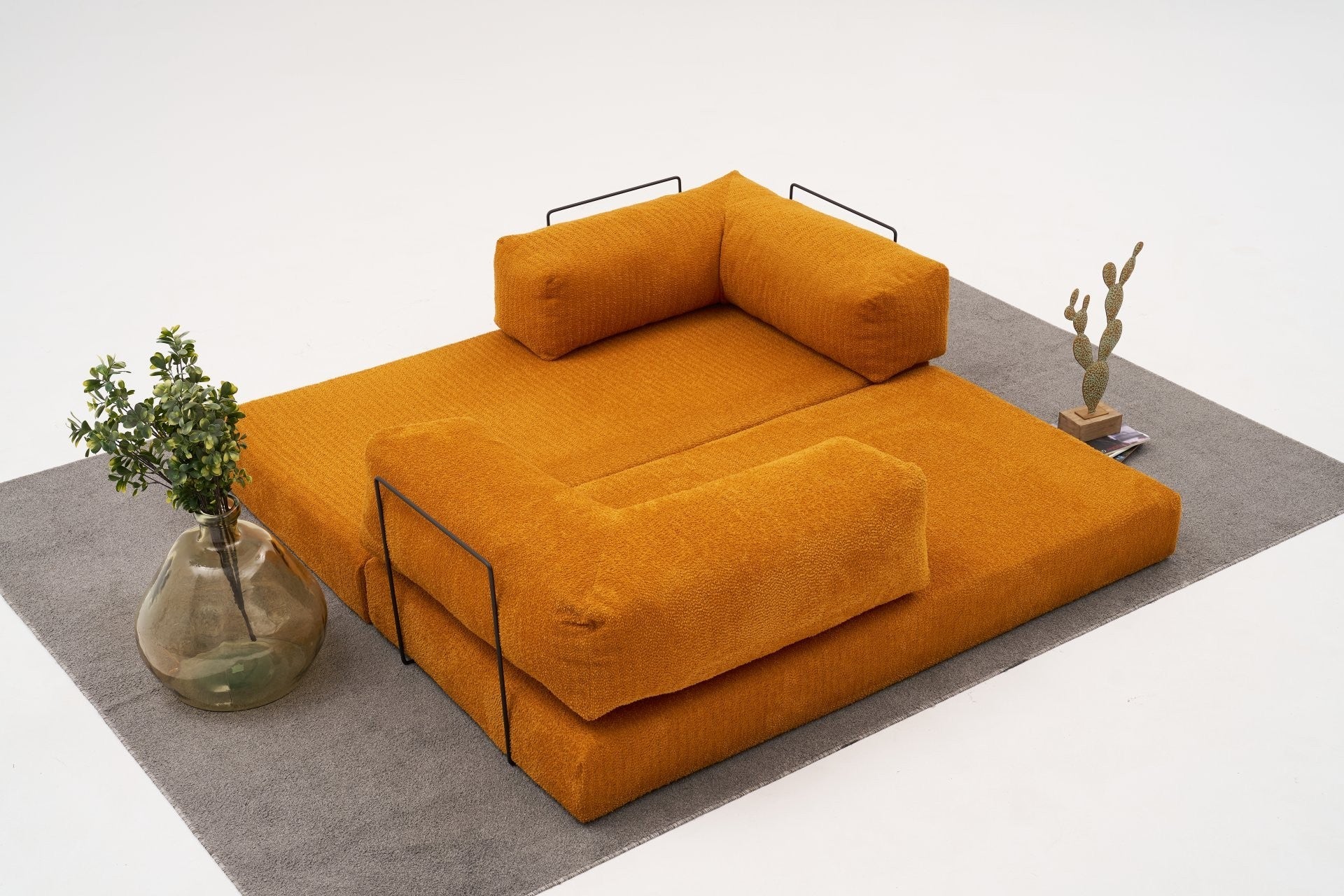 Comfort - Orange 3-Sits Soffa