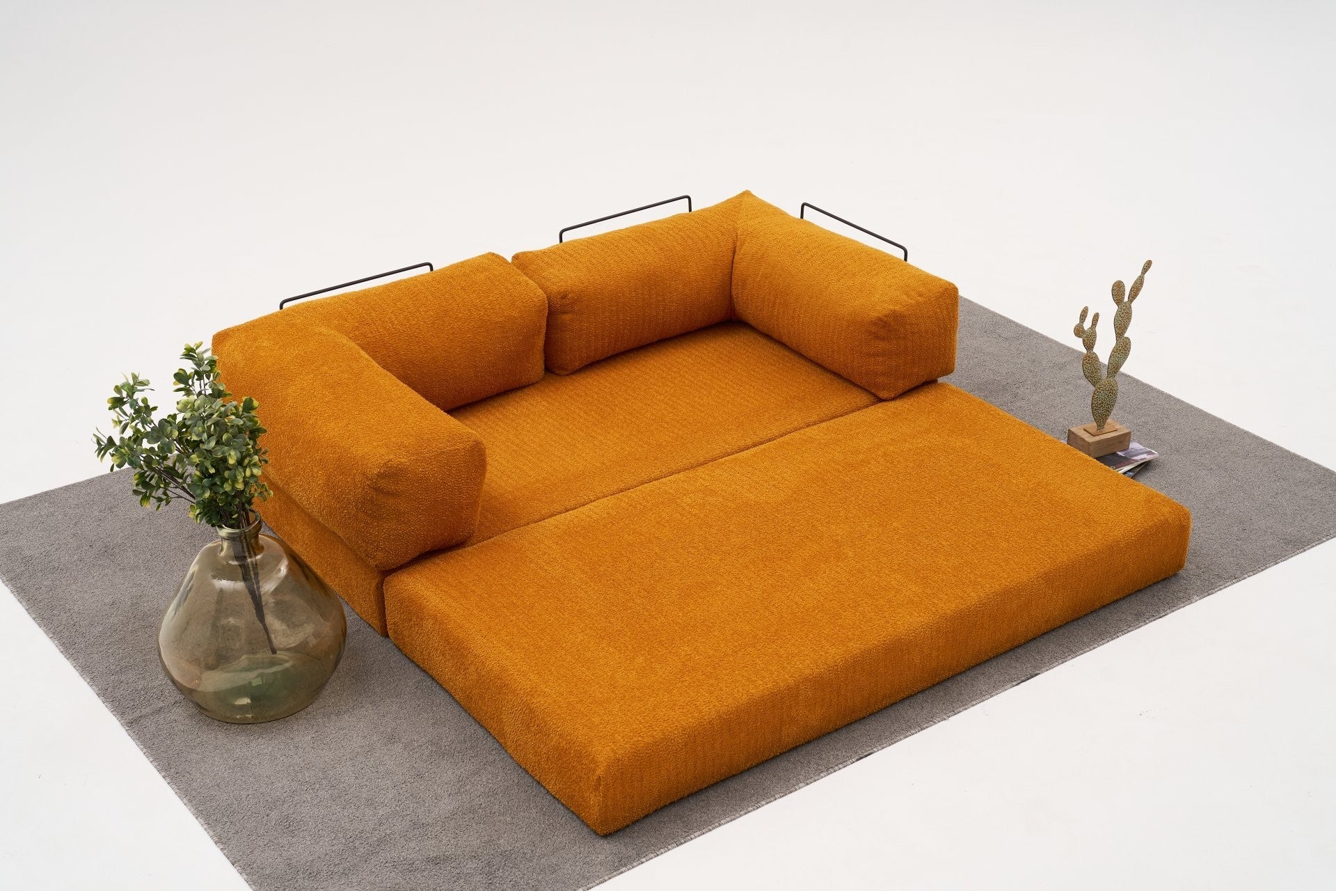 Comfort - Orange 3-Sits Soffa