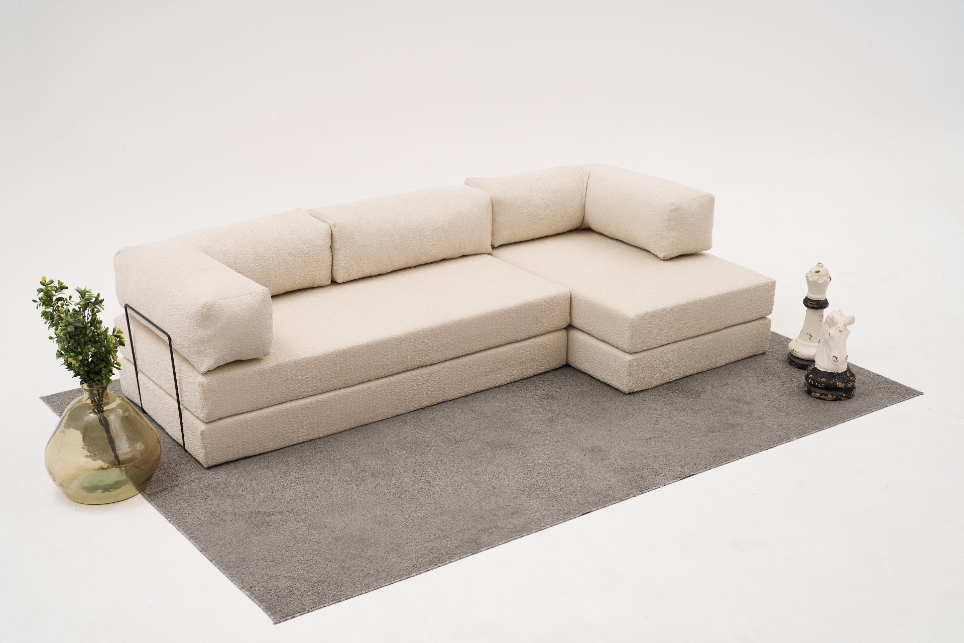 Comfort - Cream Hörnsoffa